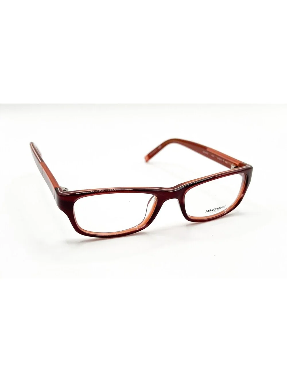 Marchon Nyc Grand 604 Dark Burgundy Authentic Eyeglasses 47-16-130